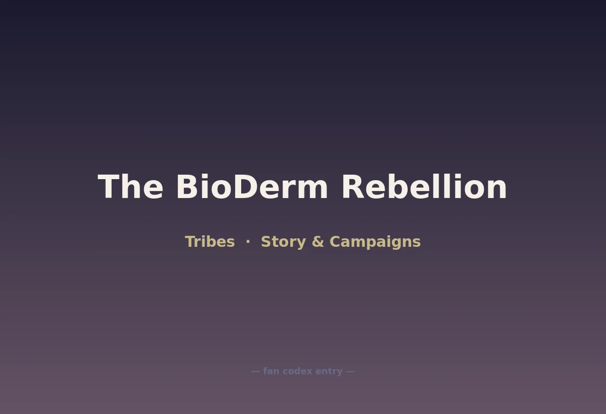 The BioDerm Rebellion